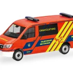 Vorbestellung herpa 099967 MAN TGE Halbbus Flachdach "Feuerwehr Metzingen/ELW" 1:87 NEU + OVP