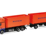 Vorbestellung herpa 322218 Mercedes-Benz Actros Streamspace 2.3 Abrollcontainer-Hängerzug "Deutrans" 1:87 NEU + OVP