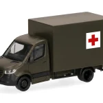 Vorbestellung herpa 700979 Mercedes-Benz Sprinter 18 mit Kofferaufbau "Schweizer Armee/Rotes Kreuz" (CH) 1:87 NEU + OVP